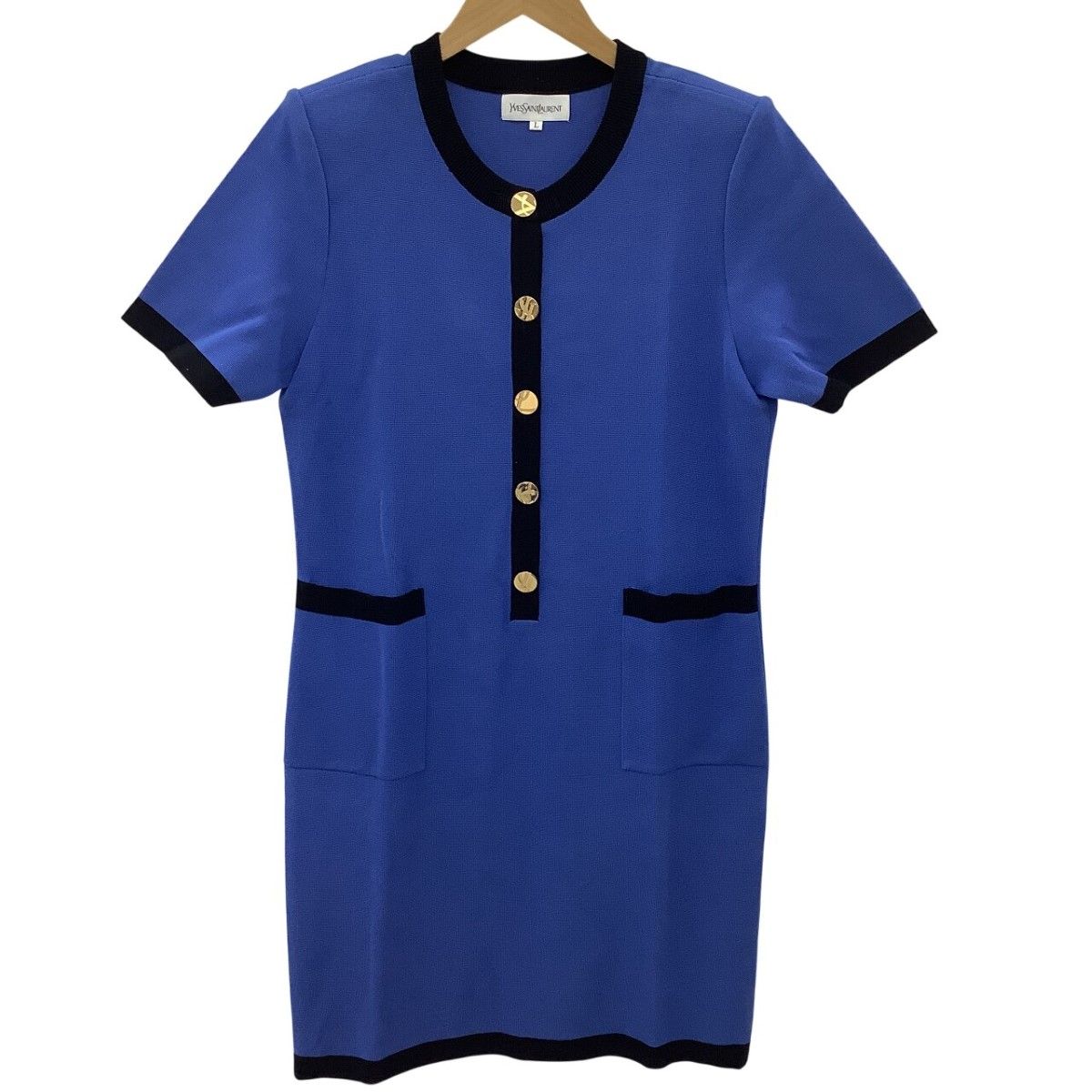 Saint Laurent Yves Dress L Blue