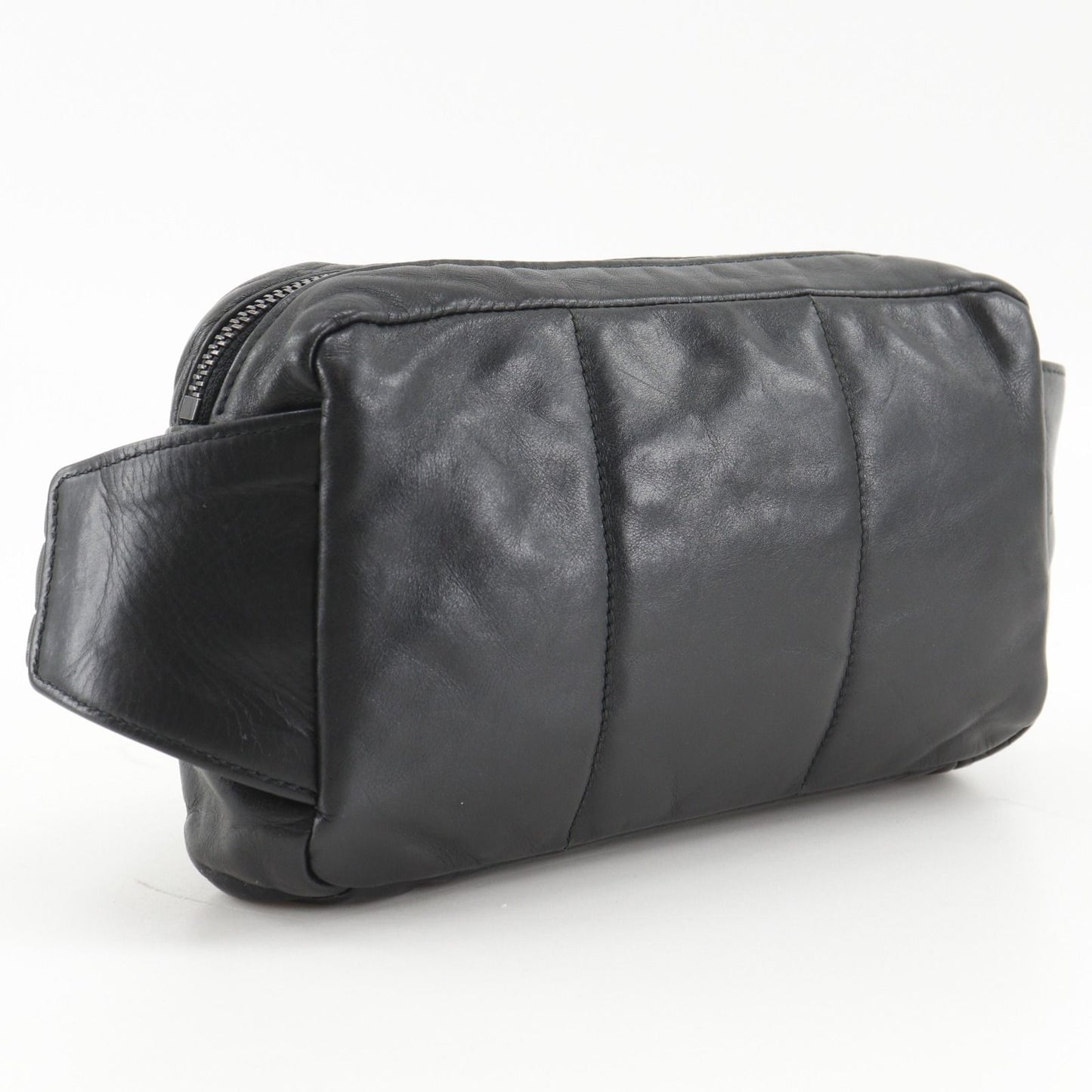 Bottega Veneta Belt Back Calf Black Waist Bag — view 3