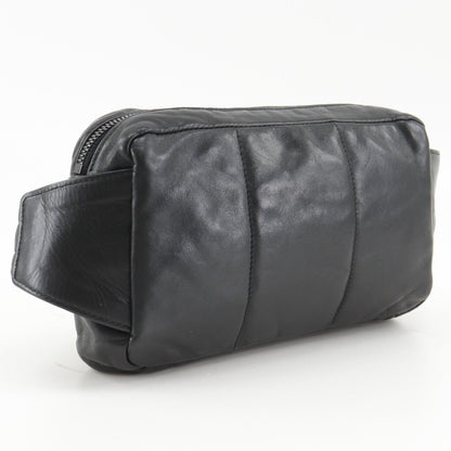 Bottega Veneta Belt Back Calf Black Waist Bag — view 3