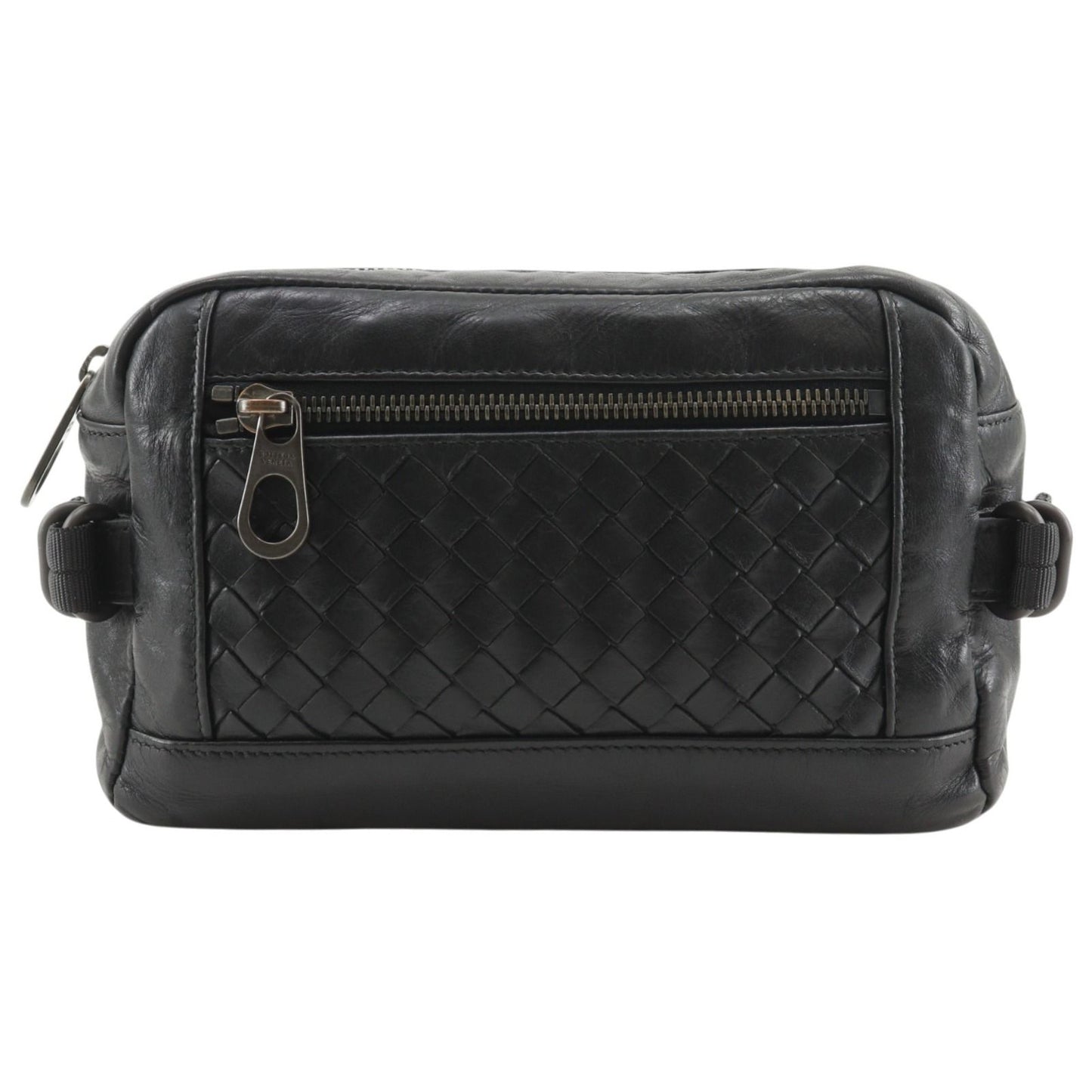 Bottega Veneta Belt Back Calf Black Waist Bag