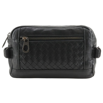 Bottega Veneta Belt Back Calf Black Waist Bag