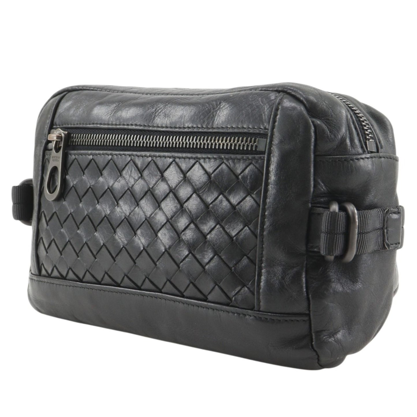 Bottega Veneta Belt Back Calf Black Waist Bag — view 2