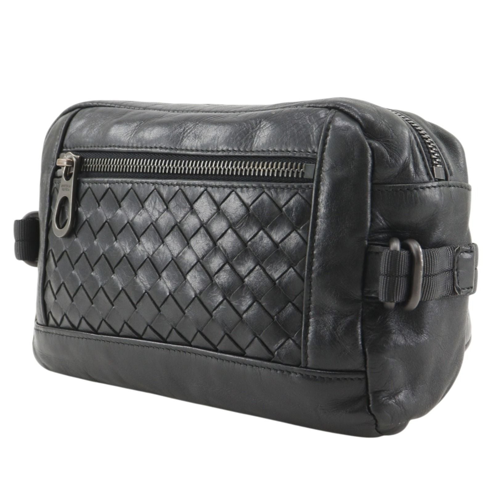 Bottega Veneta Belt Back Calf Black Waist Bag — view 2
