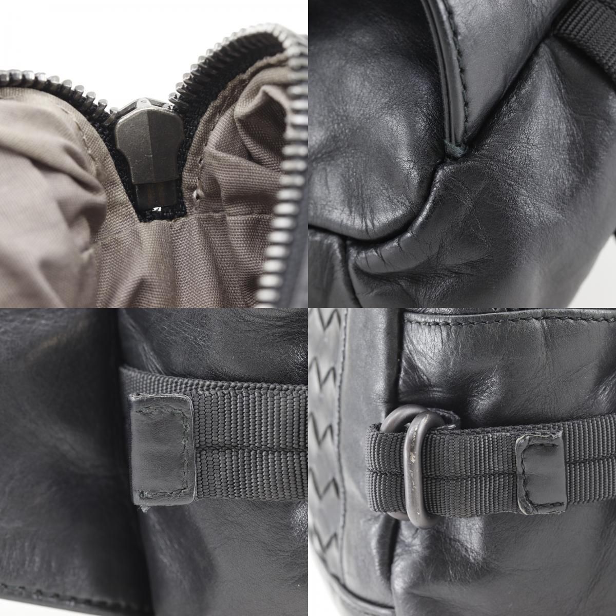 Bottega Veneta Belt Back Calf Black Waist Bag — view 8