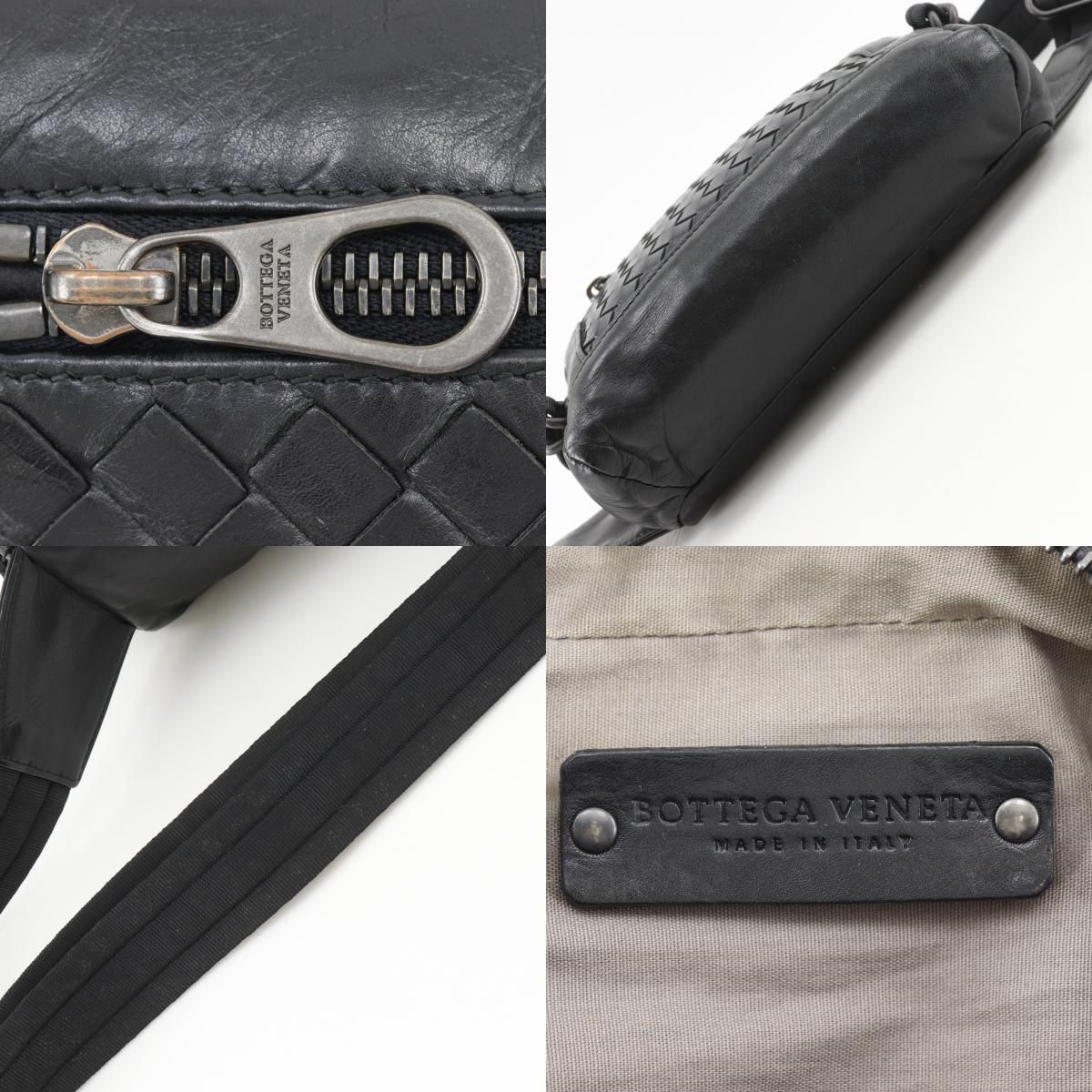 Bottega Veneta Belt Back Calf Black Waist Bag — view 9