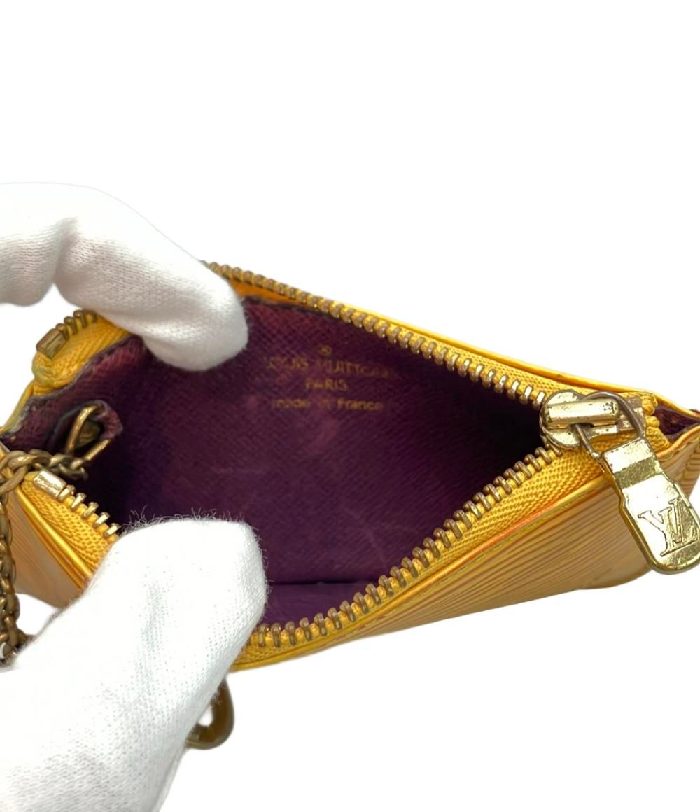 Louis Vuitton Coin Case with Carabiner Pochette Cles Epi — view 4