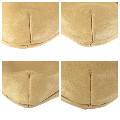 Miu Miu Beige Blue Silver Leather Handbag Pouch — view 3