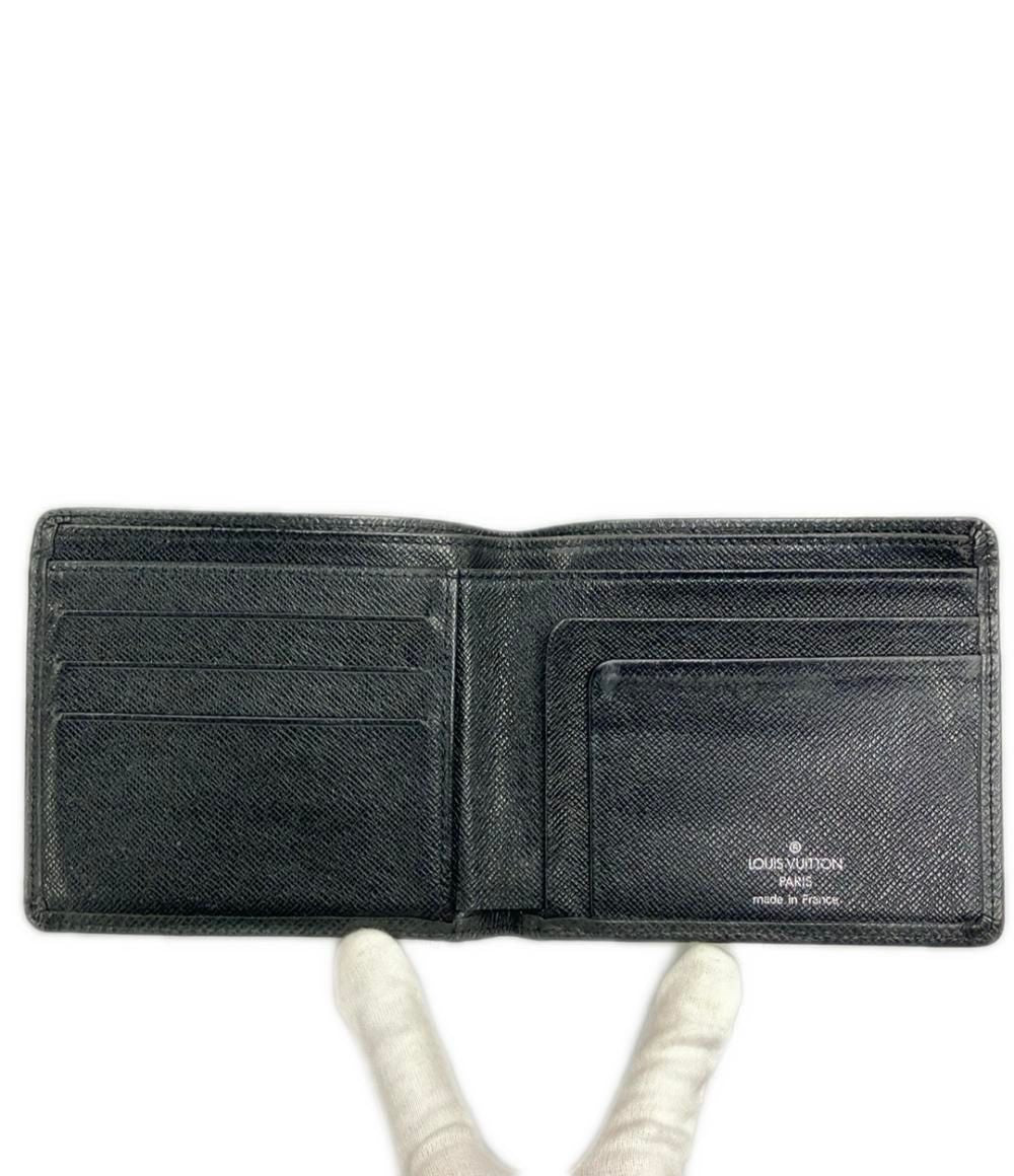 Louis Vuitton Bifold Wallet Portobier Cult Cles Taiga — view 3