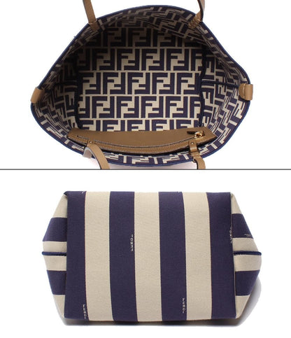 Fendi Tote Shoulder Roll Small Reversible Zucca — view 3