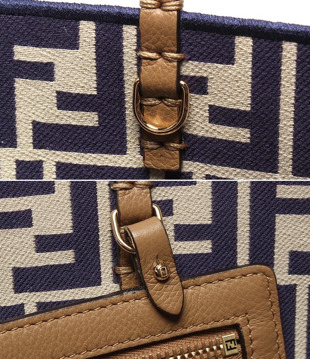 Fendi Tote Shoulder Roll Small Reversible Zucca — view 6