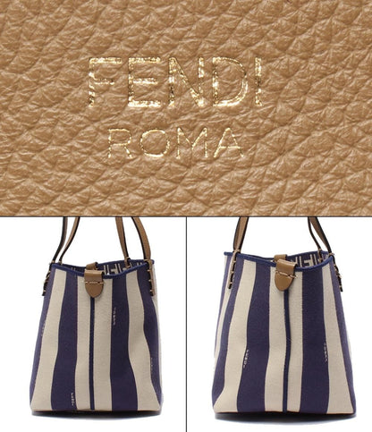 Fendi Tote Shoulder Roll Small Reversible Zucca — view 4