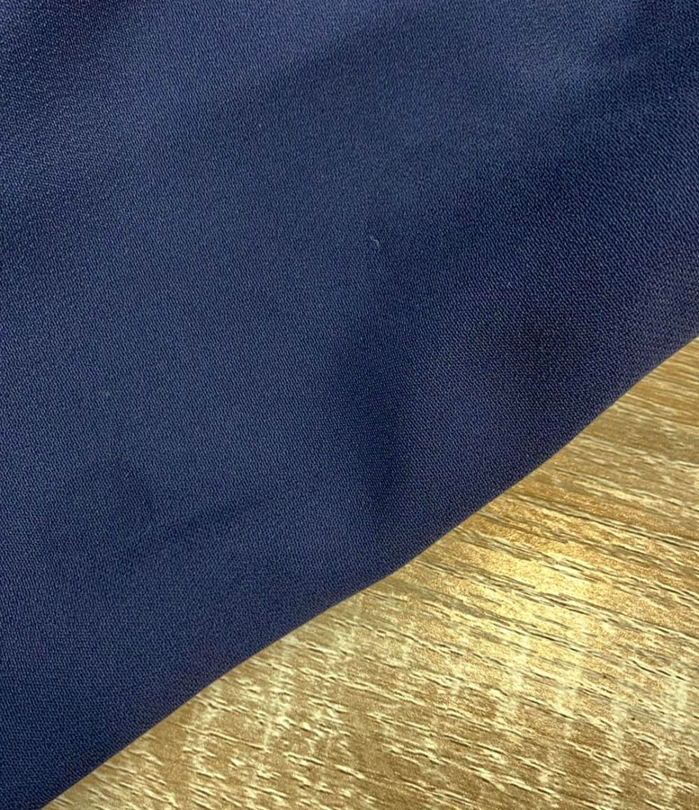 Gucci Tailored Jacket Stretch Viscose Navy Leather 46 — view 8