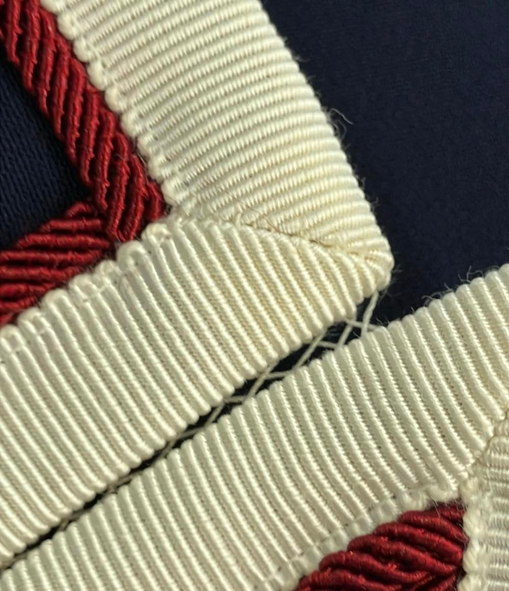 Gucci Tailored Jacket Stretch Viscose Navy Leather 46 — view 7