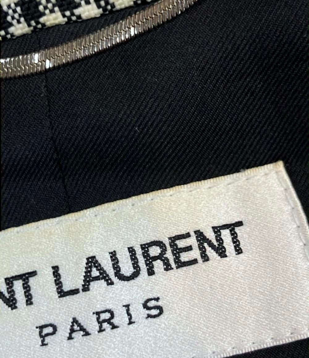 Saint Laurent Tailored Jacket Houndstooth Pattern 46 — view 6