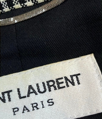 Saint Laurent Tailored Jacket Houndstooth Pattern 46 — view 6