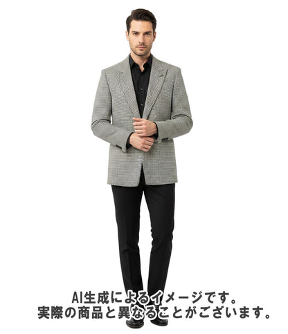 Saint Laurent Tailored Jacket Houndstooth Pattern 46 — view 9