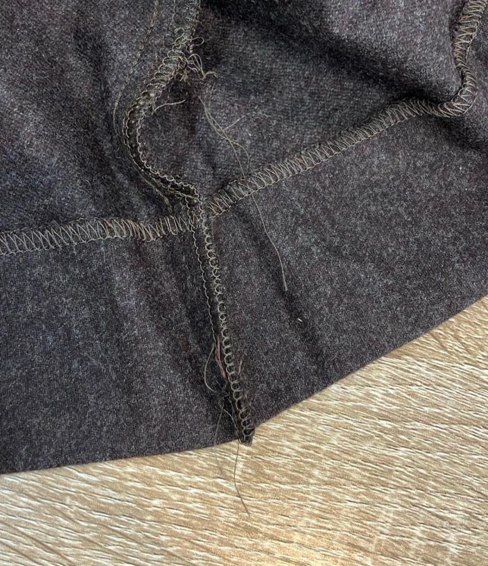 Chanel Mini Skirt CC Logo Buttoned Pleated Wool Silk 100% 40 — view 6