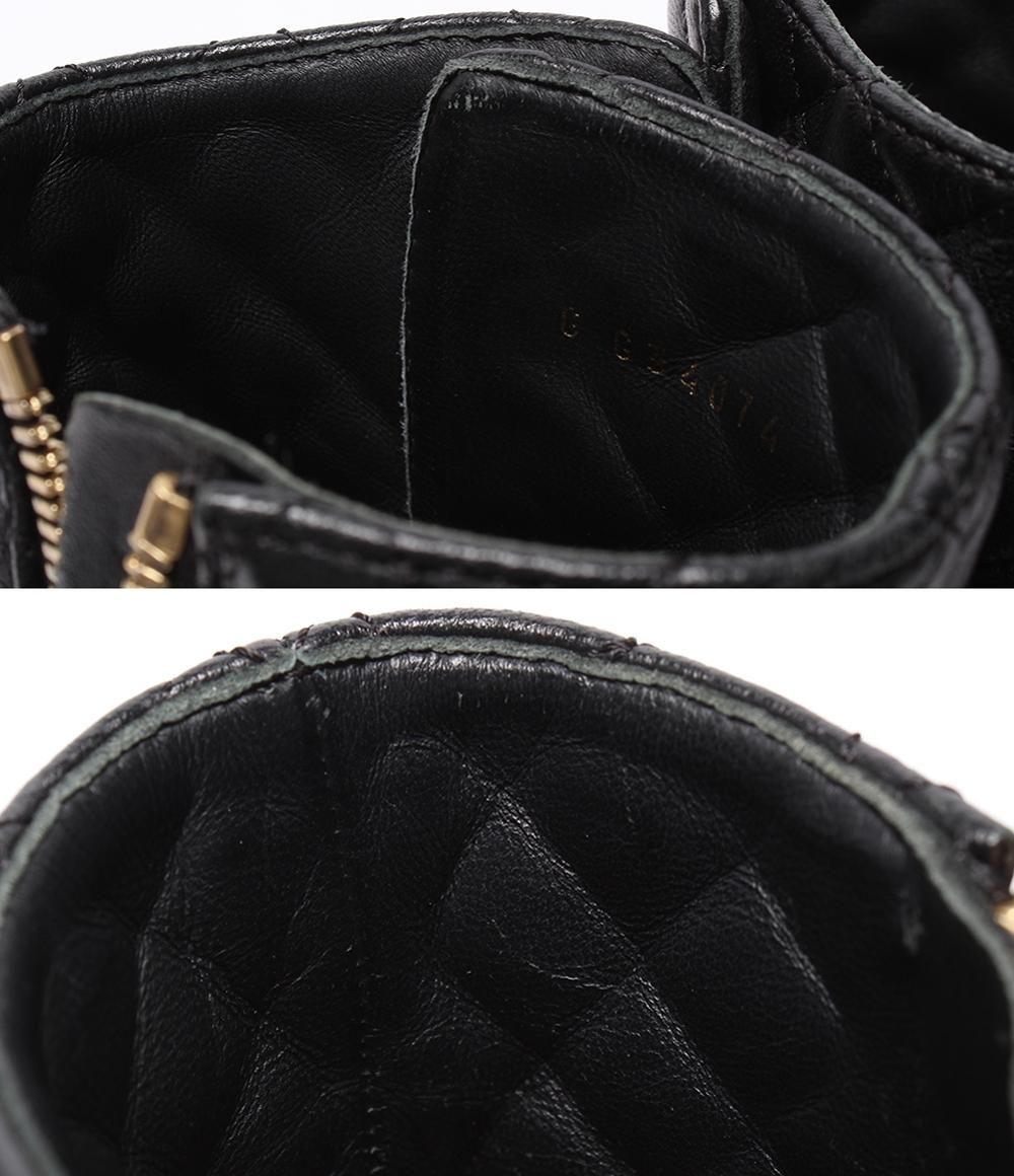 Chanel Short Boots Side Zipper Pearl Quilted Gold — view 9