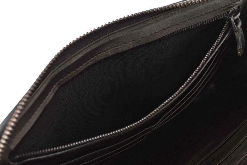 Bottega Veneta Wallet Multi Zip Around Type Imperatore Black — view 9