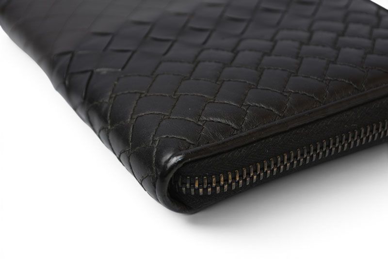 Bottega Veneta Wallet Multi Zip Around Type Imperatore Black — view 4