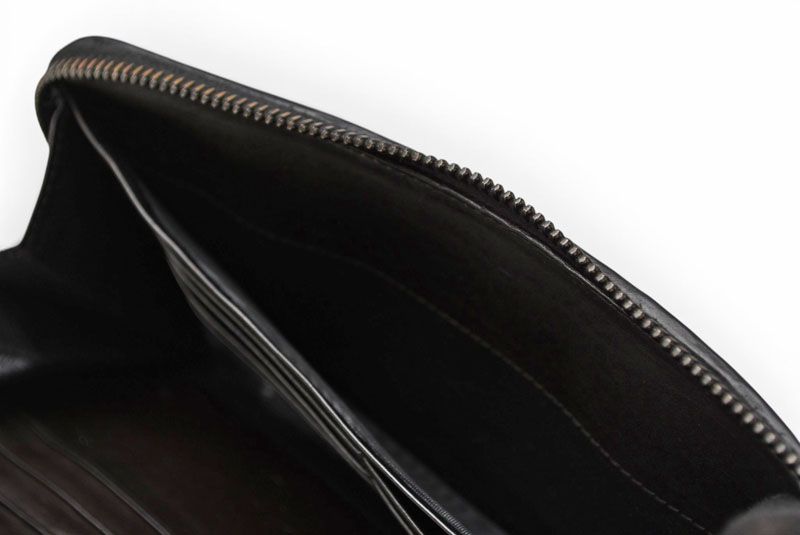 Bottega Veneta Wallet Multi Zip Around Type Imperatore Black — view 8