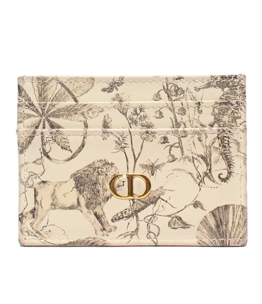 Dior Card Case Card Holders White