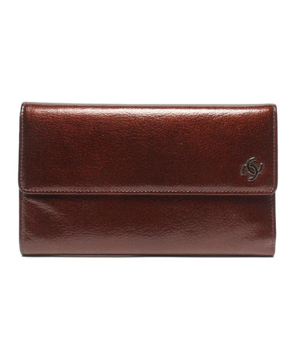 Chanel Patent Leather Wallet Silver