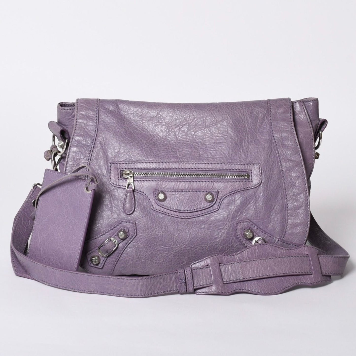 Balenciaga Zafork Shoulder Bag Silver Purple