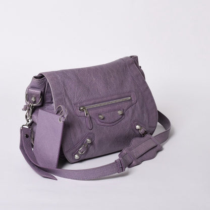Balenciaga Zafork Shoulder Bag Silver Purple — view 3