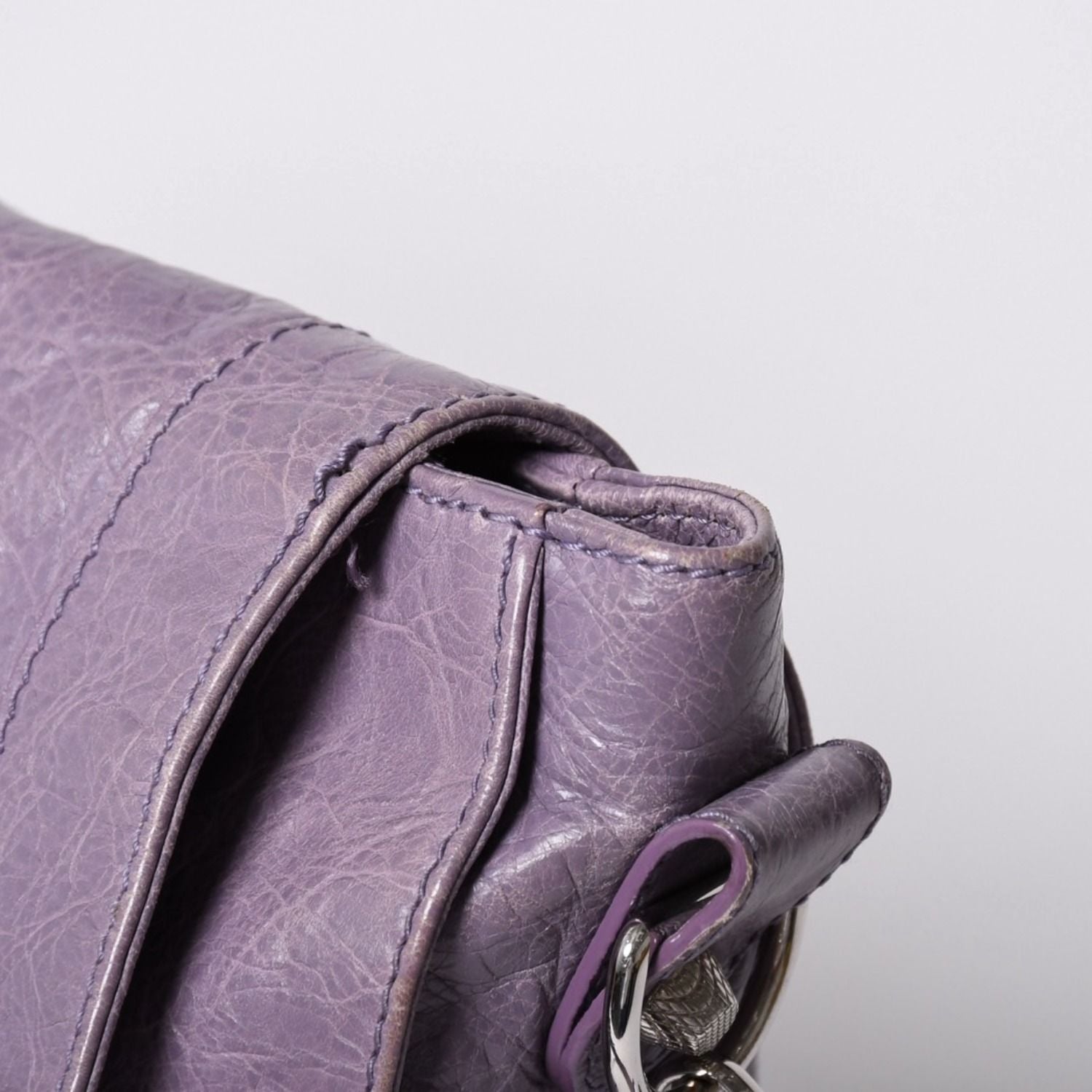 Balenciaga Zafork Shoulder Bag Silver Purple — view 6