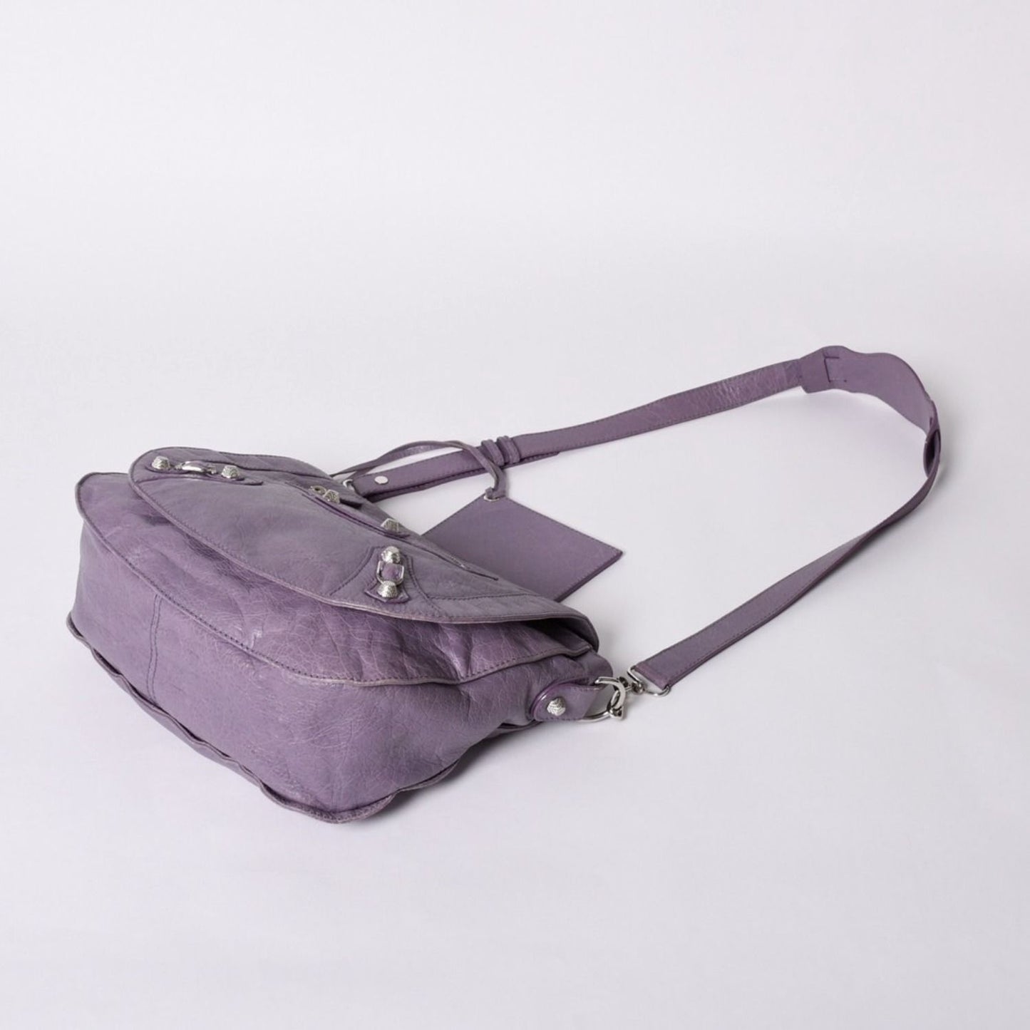 Balenciaga Zafork Shoulder Bag Silver Purple — view 8