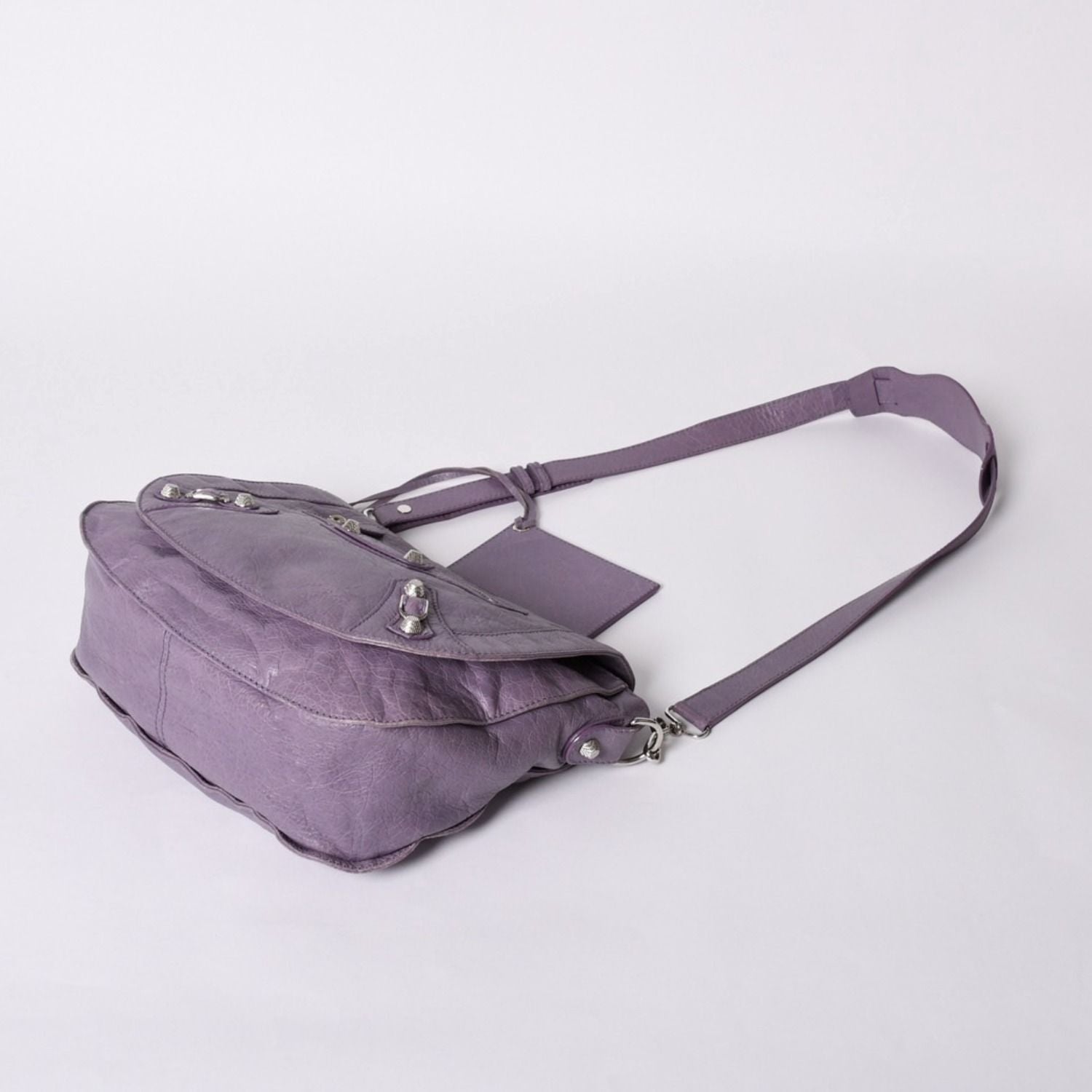 Balenciaga Zafork Shoulder Bag Silver Purple — view 8