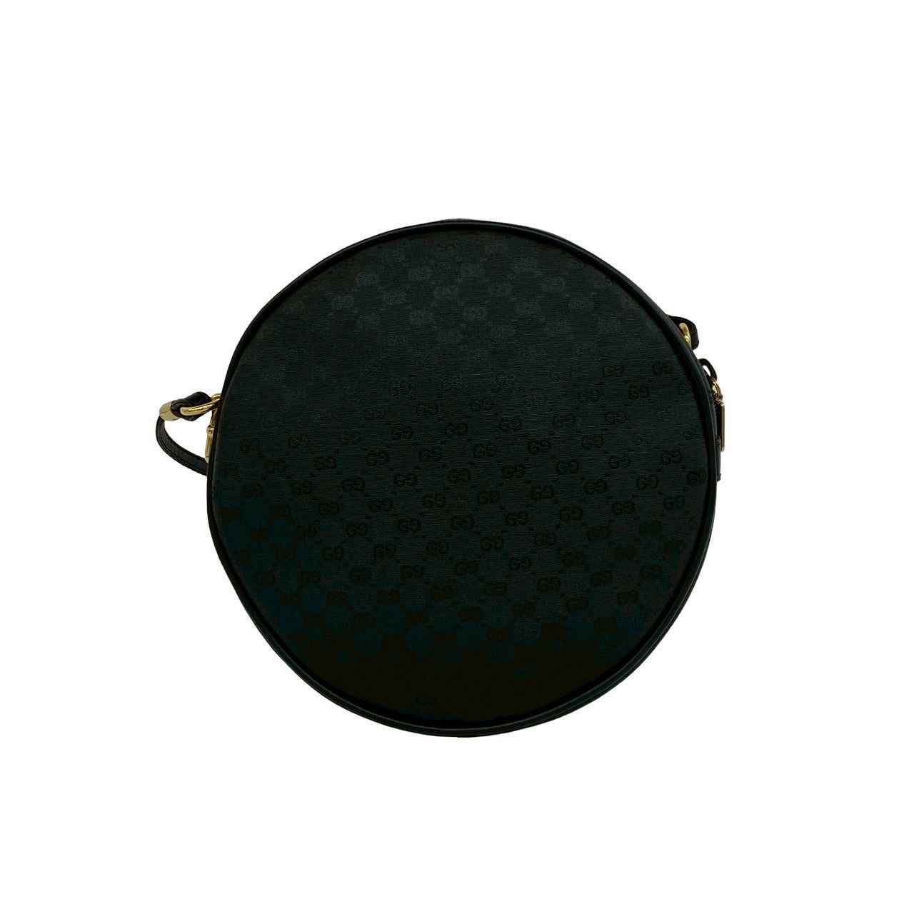 Gucci Vintage Micro GG Logo Leather Shoulder Bag Pochette Crossbody Black — view 3