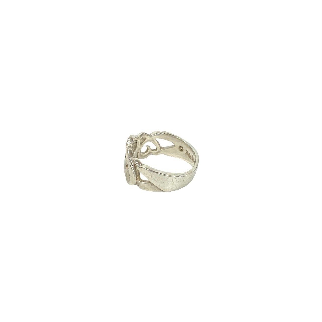 Tiffany & Co Triple Loving Heart 925 Sterling Silver Ring 0501 — view 4
