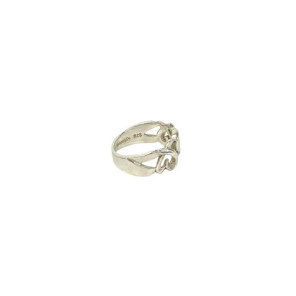 Tiffany & Co Triple Loving Heart 925 Sterling Silver Ring 0501 — view 5
