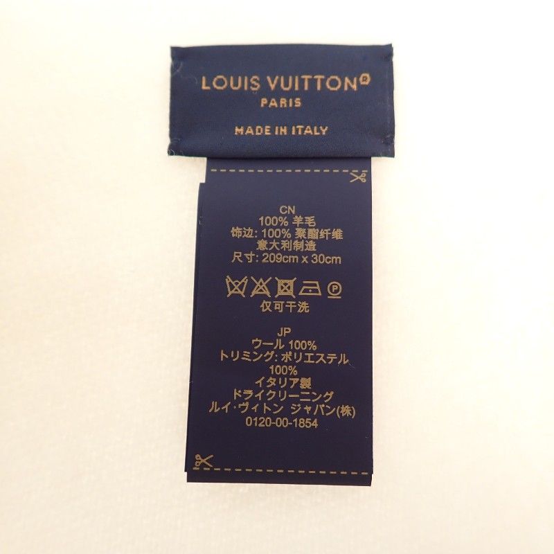 Louis Vuitton Scarf LV Ice Wool Ivory LV White — view 5