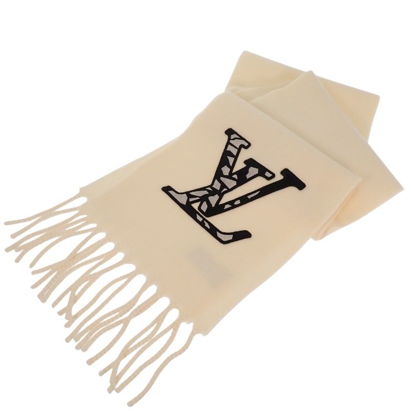 Louis Vuitton Scarf LV Ice Wool Ivory LV White — view 2