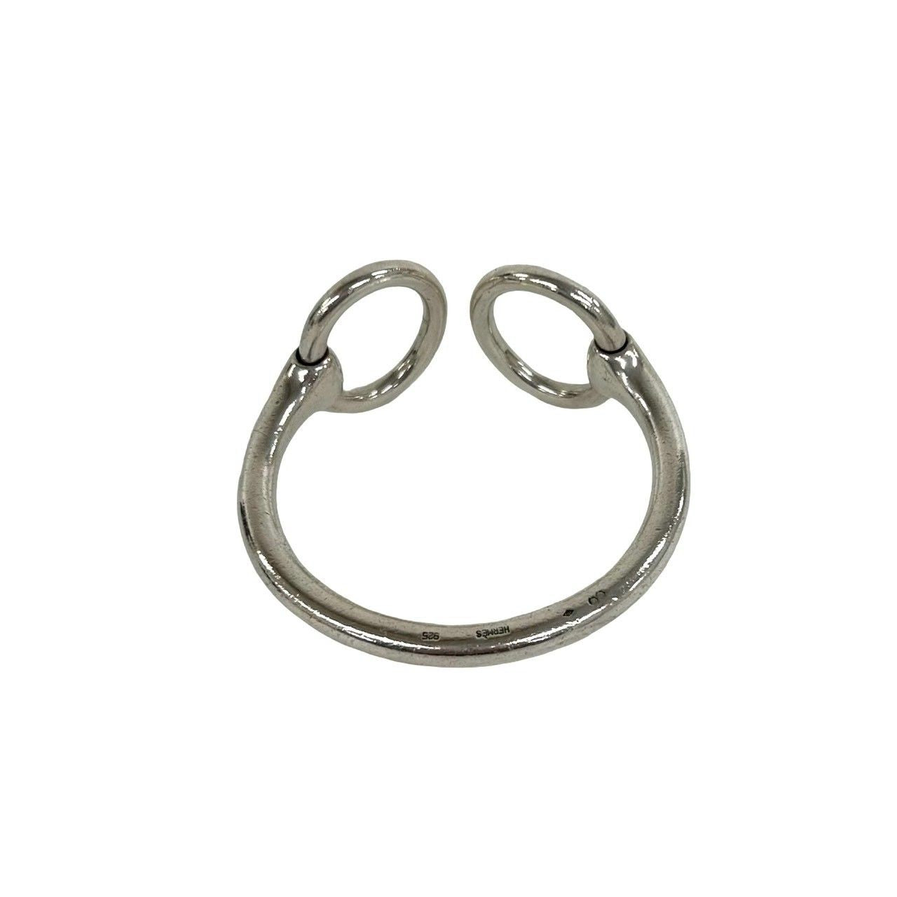 Hermes Nausicaa 925 Sterling Silver Bangle Bracelet — view 7