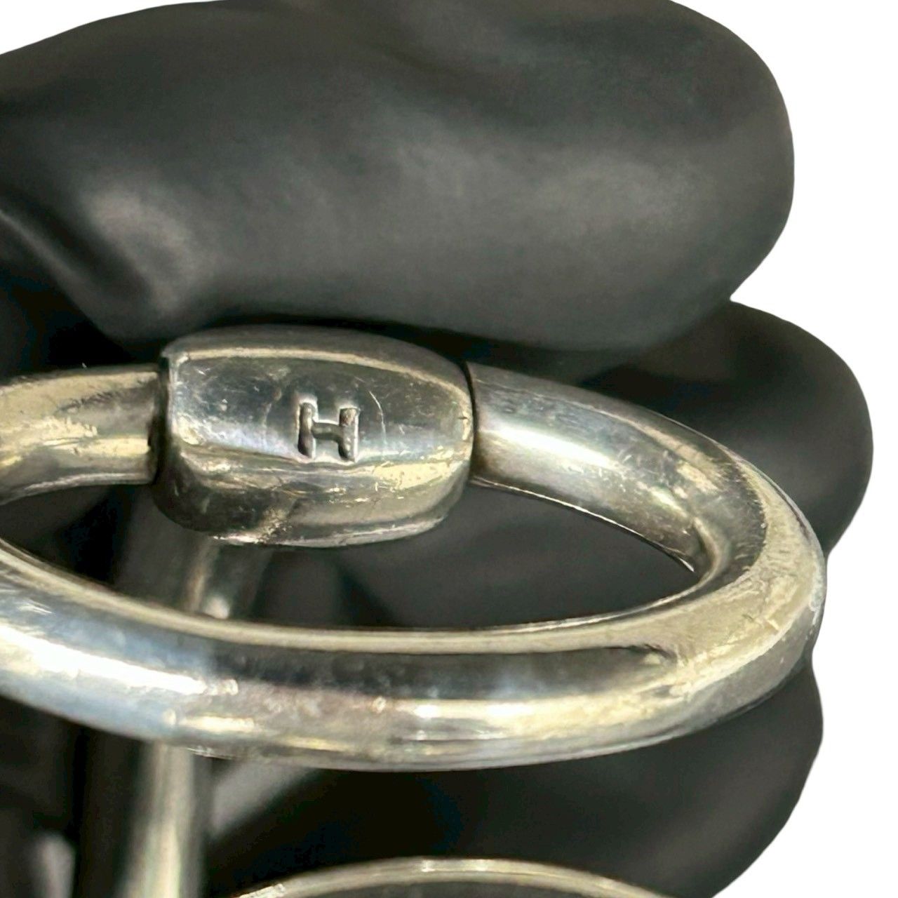 Hermes Nausicaa 925 Sterling Silver Bangle Bracelet — view 4