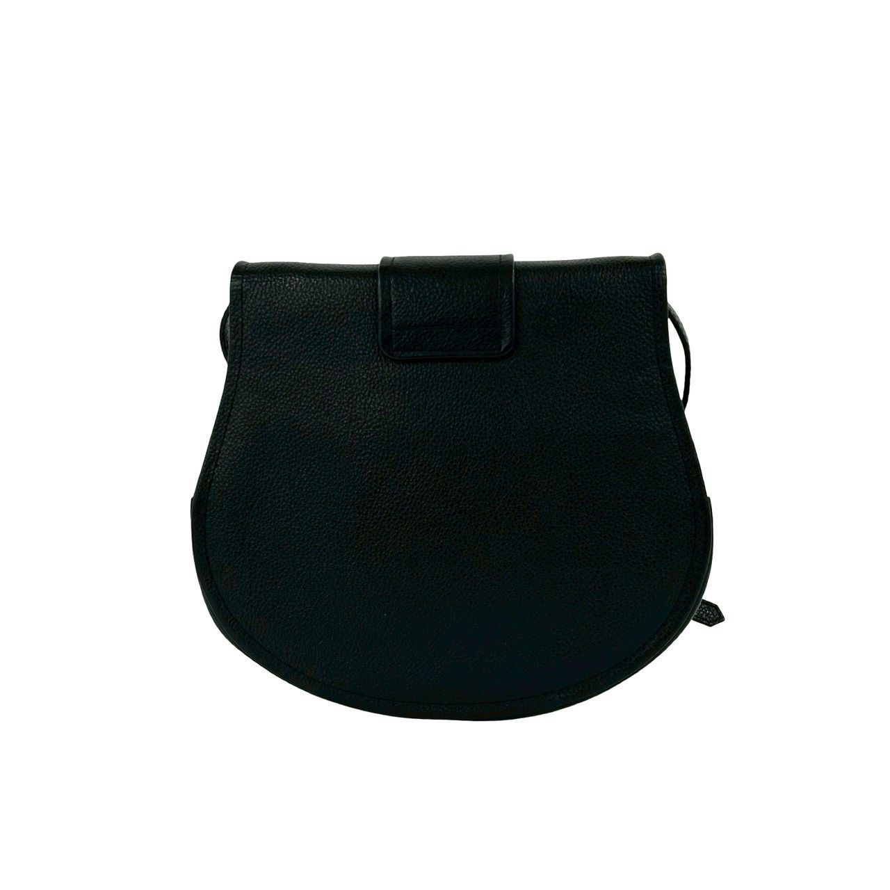 Saint Laurent Yves Vintage YSL Logo Leather Shoulder Bag Pochette Black — view 3