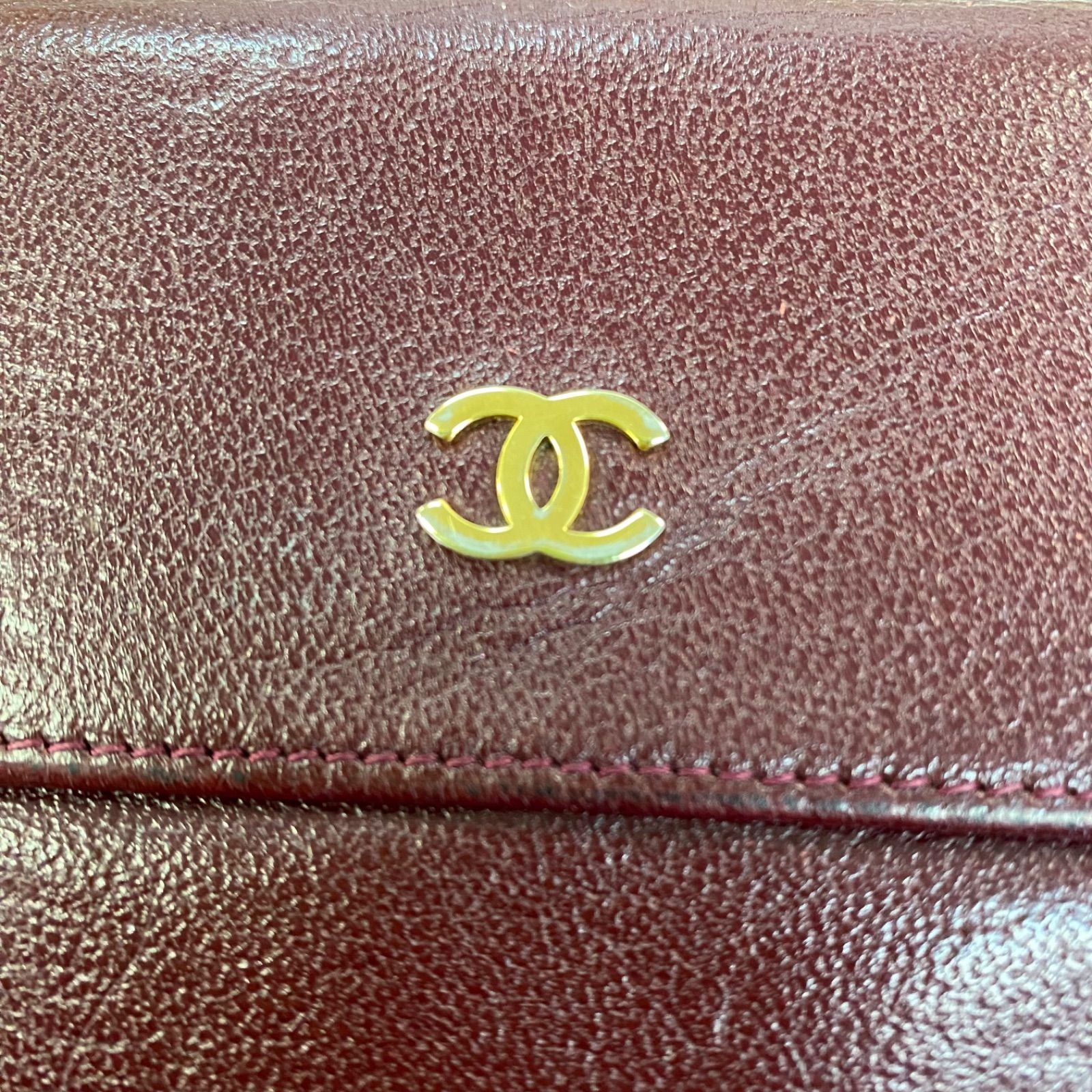 Chanel Wallet Trifold Hook Billfold CC Logo Caviar Leather — view 7