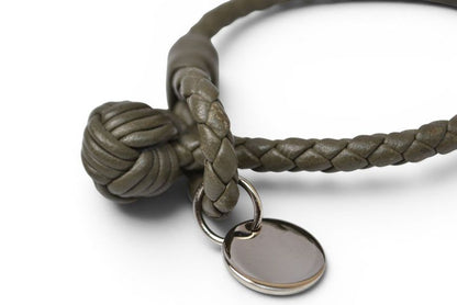 Bottega Veneta Bracelet Bangle Intrecciato Khaki Gray — view 5
