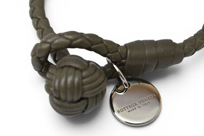 Bottega Veneta Bracelet Bangle Intrecciato Khaki Gray — view 3