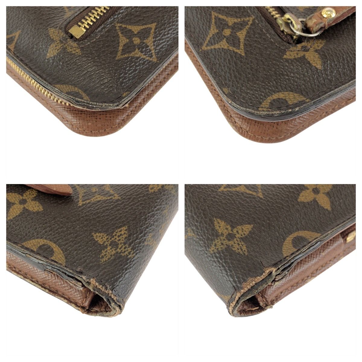 Louis Vuitton Monogram Insolite Brown Gold Wallet Organizer — view 4