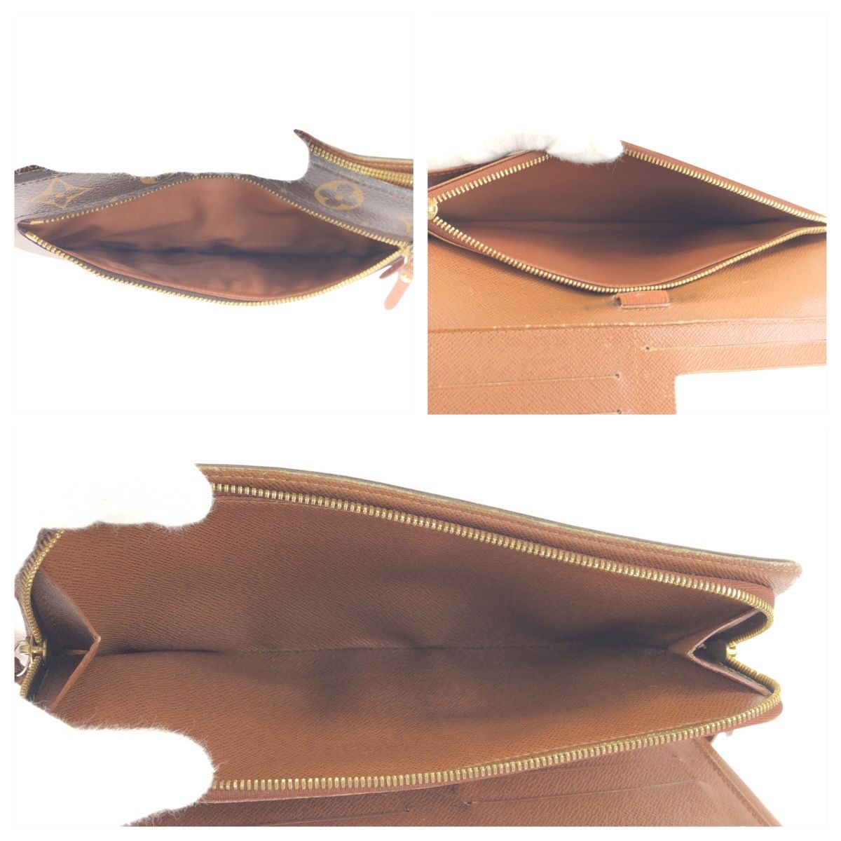 Louis Vuitton Monogram Insolite Brown Gold Wallet Organizer — view 8