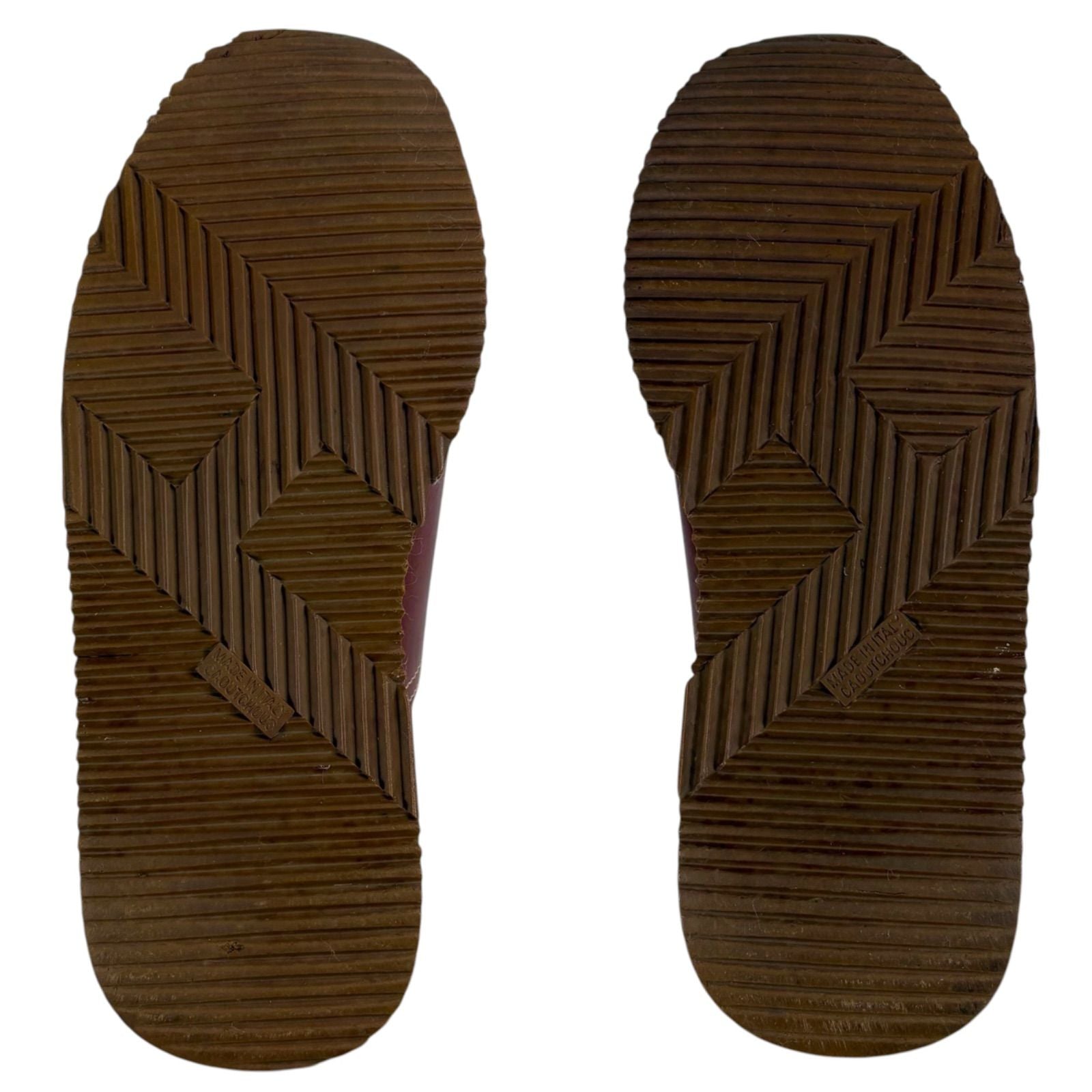 Hermes Quick Low Cut Sneakers Logo Leather Half Bordeaux Wine — view 9