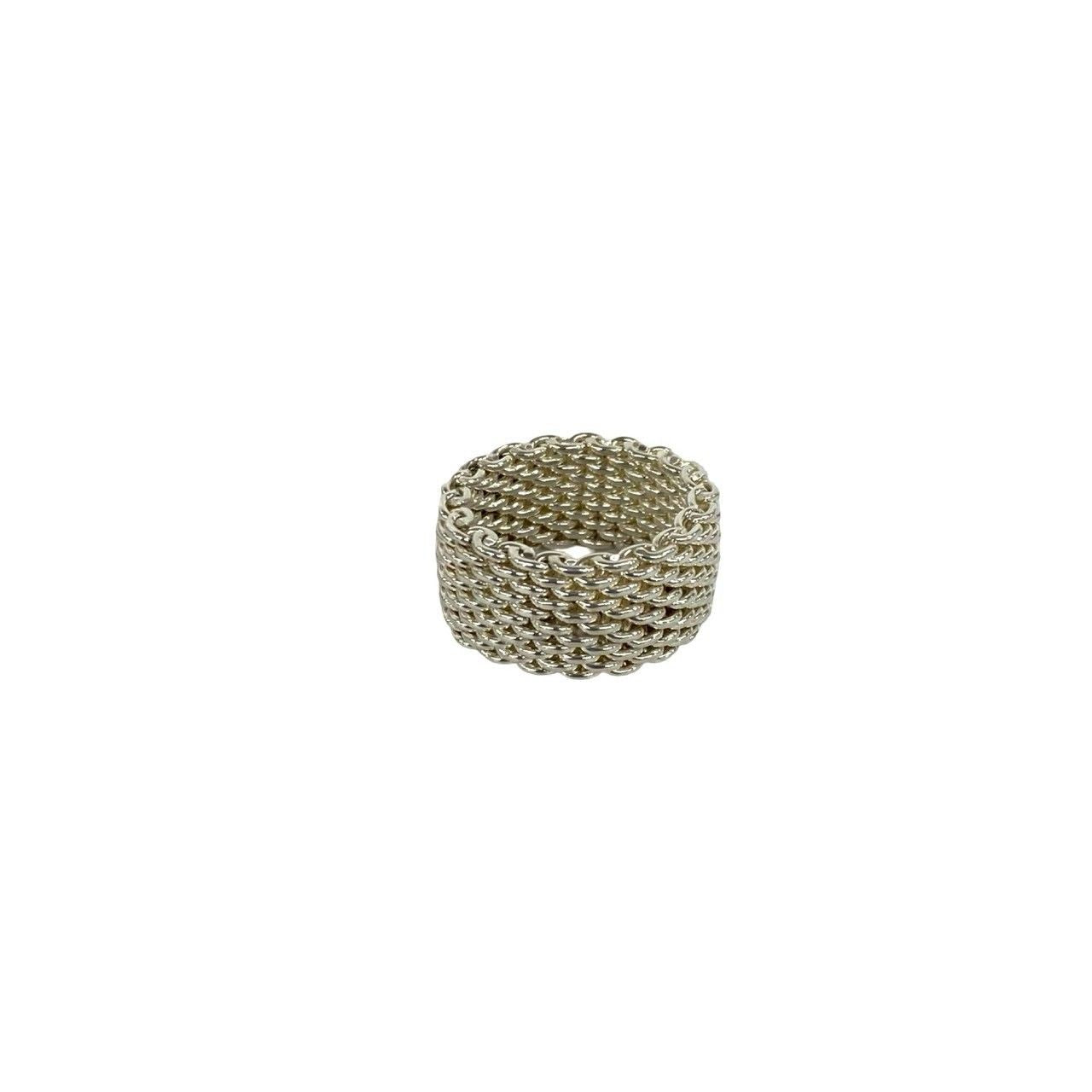 Tiffany & Co Somerset Mesh Ring 925 Sterling Silver — view 5