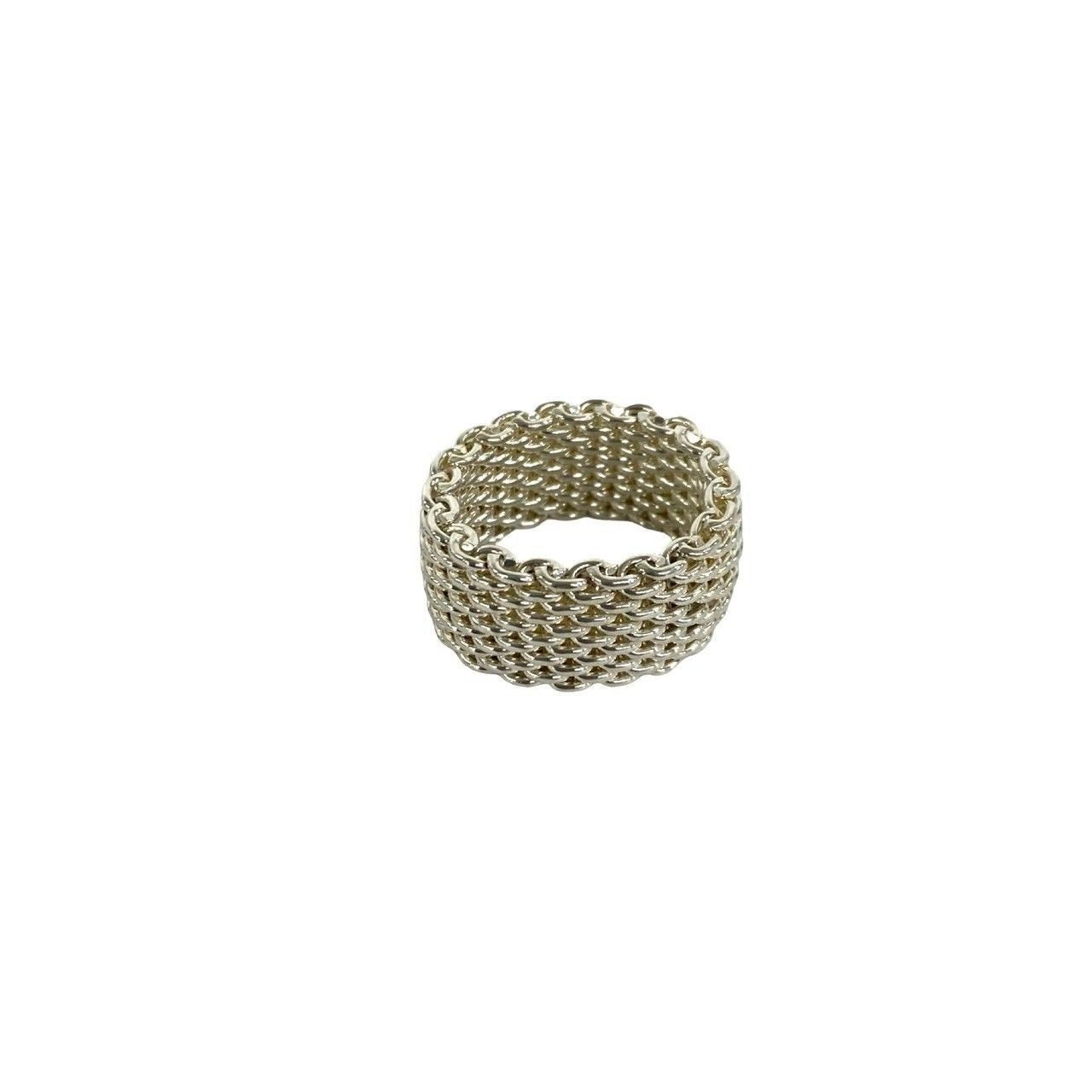 Tiffany & Co Somerset Mesh Ring 925 Sterling Silver — view 4