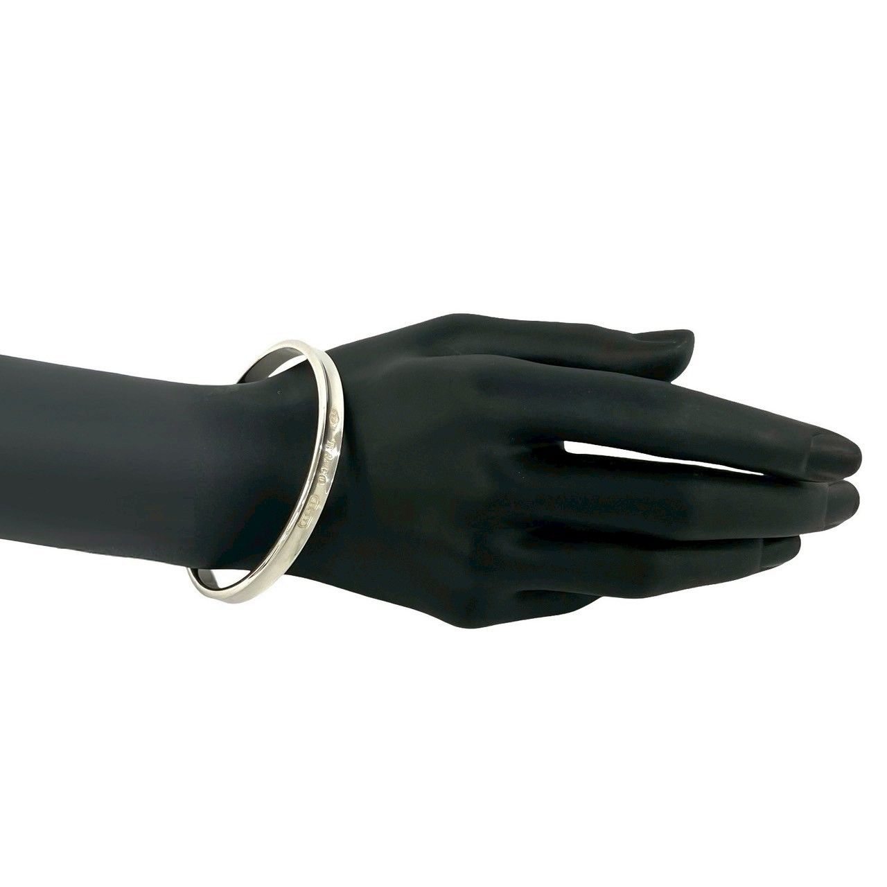 Tiffany & Co Narrow Bangle 925 Sterling Silver Bracelet — view 2