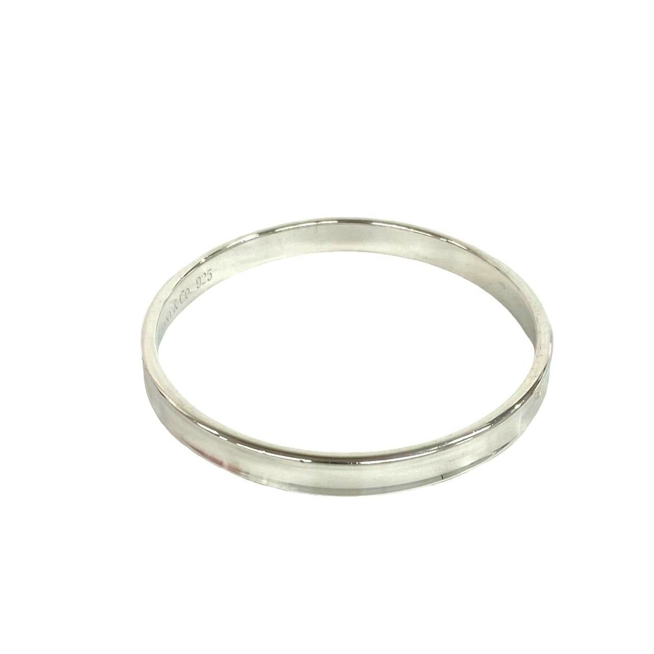 Tiffany & Co Narrow Bangle 925 Sterling Silver Bracelet — view 5